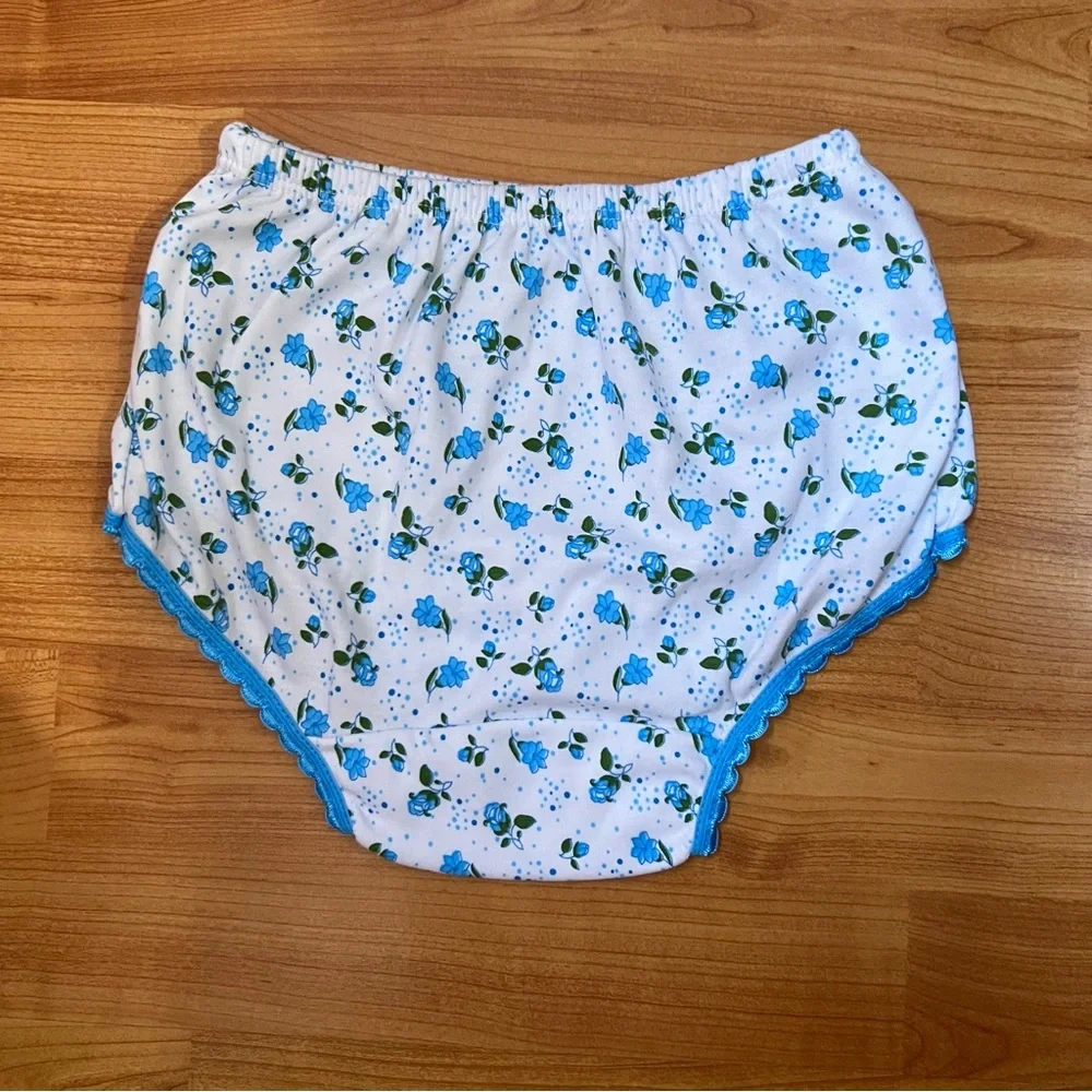 100% Girl Floral Blue and White Briefs